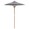 Parasol de jardin gris foncé 150x210 cm en bambou 