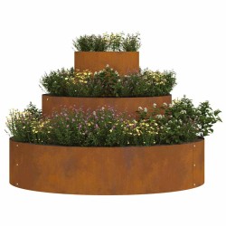 Pot en métal Acier corten Grand Durable Pot en métal Rond 