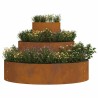 Pot en métal Acier corten Grand Durable Pot en métal Rond 