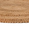 Tapis Jute tressé à la main 120 cm Rond 