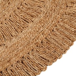 Tapis Jute tressé à la main 120 cm Rond 