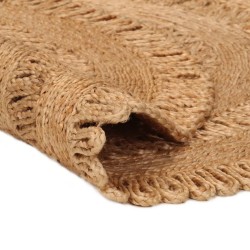 Tapis Jute tressé à la main 120 cm Rond 