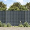 Brises-vues de jardin 10 pcs noir 252,5x19 cm PVC 