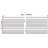 Brises-vues de jardin 10 pcs noir 252,5x19 cm PVC 