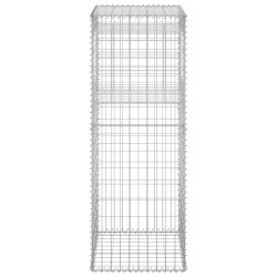 Poteau à panier de gabion 50x50x140 cm Fer 