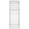 Poteau à panier de gabion 50x50x140 cm Fer 