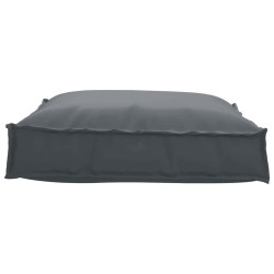 Coussin de palette pour siège anthracite 70 x 70 x 12 cm en tissu Oxford 