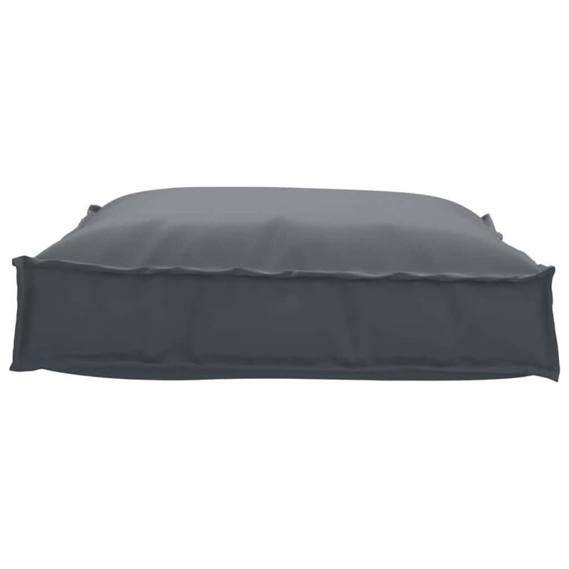 Coussin de palette pour siège anthracite 70 x 70 x 12 cm en tissu Oxford 