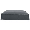 Coussin de palette pour siège anthracite 70 x 70 x 12 cm en tissu Oxford 