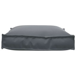 Coussin de palette pour siège anthracite 70 x 70 x 12 cm en tissu Oxford 