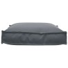 Coussin de palette pour siège anthracite 70 x 70 x 12 cm en tissu Oxford 