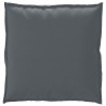 Coussin de palette pour siège anthracite 70 x 70 x 12 cm en tissu Oxford 