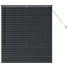 Store de Fenêtre avec des rideaux Autre Noir 80 x 130 cm Aluminium 