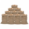 Sacs en jute 10 pcs 60x105 cm 100 % jute 340 g/m² 