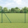 Clôture en fil métallique soudé verte 1,5 x 25 m en acier 