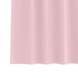Rideaux avec des rideaux 2 pcs Rose bébé 260 x 140 cm Polyester 