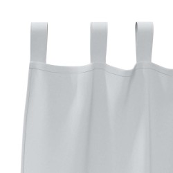 Rideaux avec des rideaux 2 pcs Gris pâle 260 x 140 cm Polyester 