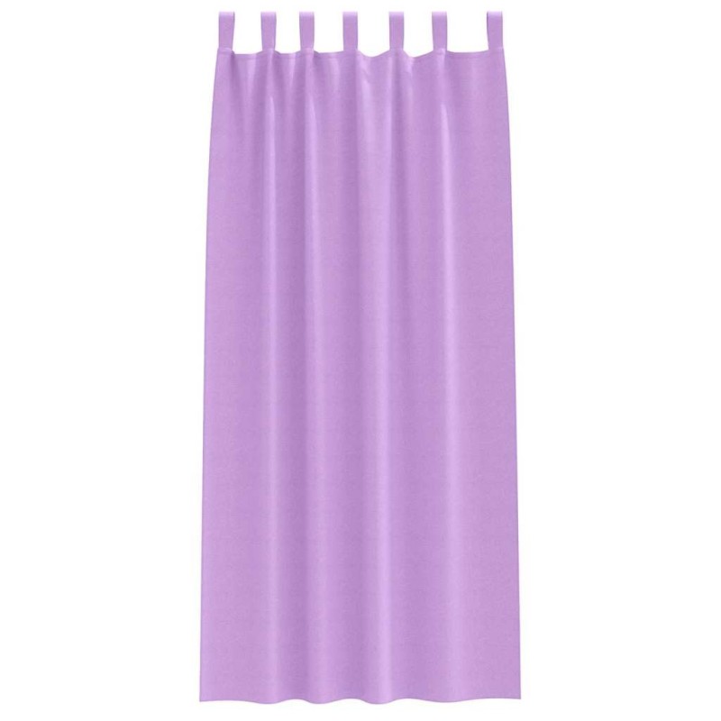 Rideaux avec des rideaux 2 pcs Violet 260 x 140 cm Polyester 
