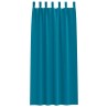 Rideaux avec des rideaux 2 pcs Turquoise 260 x 140 cm Polyester 