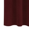 Rideaux occultants avec bande supérieure 2 pcs Velours Bordeaux 