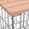 Banc de jardin design gabion 203x31x42cm bois massif de douglas 