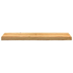 Appuis de fenêtre 2 pcs marron clair bois de chêne massif 