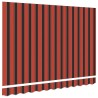 Tissu de remplacement de store pour cadre de 2,5x2 m à rayures multicolores 