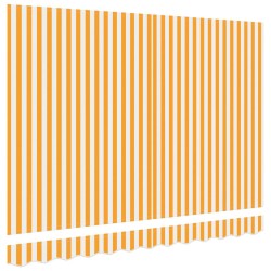 Tissu de remplacement pour store pour cadre de 3.5x2 m Jaune et blanc 