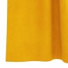 Rideaux occultants avec boucles de suspension 2 pcs Jaune moutarde en velours 