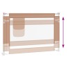 Barrière de sécurité de lit d'enfant Taupe 100x25 cm Tissu 