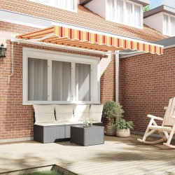 Tissu de remplacement pour store pour cadre 2.5x2 m Multicolore Rayé 