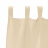 Rideaux avec des rideaux 2 pcs Crème 260 x 140 cm Polyester 