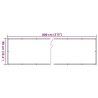 Écran d'intimité de balcon blanc 800x90 cm PVC 