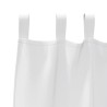 Rideaux avec des rideaux 2 pcs Blanc pur 260 x 140 cm Polyester 