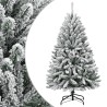 Sapin de Noël artificiel à charnières avec neige floquée 150 cm 