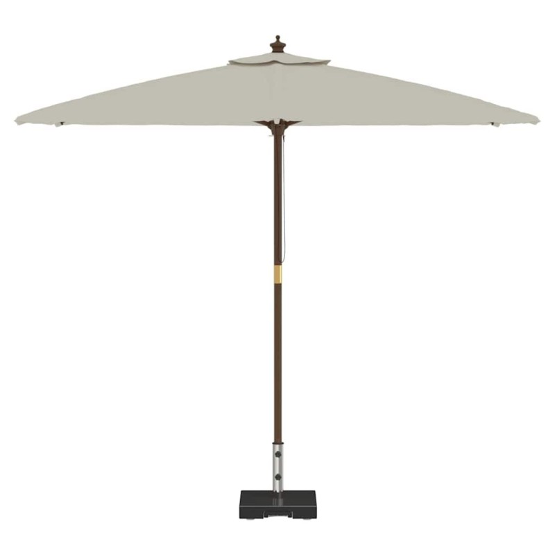 Base de parasol sur roues , granit noir, 29 kg, carrée, avec poignée 