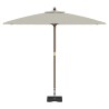 Base de parasol sur roues , granit noir, 29 kg, carrée, avec poignée 