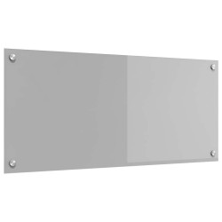 Dosseret de cuisine Gris clair 90x40x0,6 cm en verre trempé 