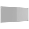 Dosseret de cuisine Gris clair 90x40x0,6 cm en verre trempé 