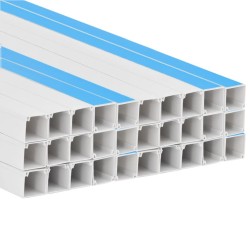 Goulotte de câble auto-adhésive 25x16 mm 30 m PVC 
