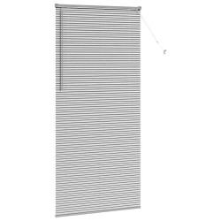 Store de Fenêtre avec des rideaux Autre Argenté 80 x 130 cm Aluminium 