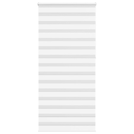 Store zèbre blanc 115x230 cm largeur du tissu 110,9cm polyester 