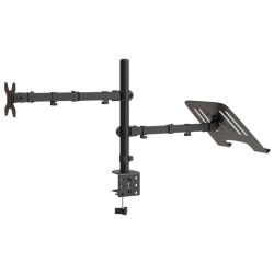 Support de moniteur noir acier VESA 75/100 mm 
