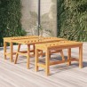 Table basse 100x50x45 cm bois massif d'acacia 