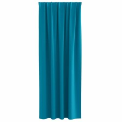Rideaux avec des rideaux 2 pcs Turquoise 260 x 140 cm Polyester 