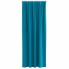 Rideaux avec des rideaux 2 pcs Turquoise 260 x 140 cm Polyester 