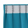 Rideaux avec des rideaux 2 pcs Turquoise 260 x 140 cm Polyester 