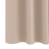 Rideaux avec des rideaux 2 pcs Taupe 260 x 140 cm Polyester 