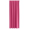 Rideaux avec des rideaux 2 pcs Rose vif 260 x 140 cm Polyester 