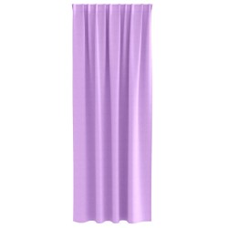 Rideaux avec des rideaux 2 pcs Violet 260 x 140 cm Polyester 